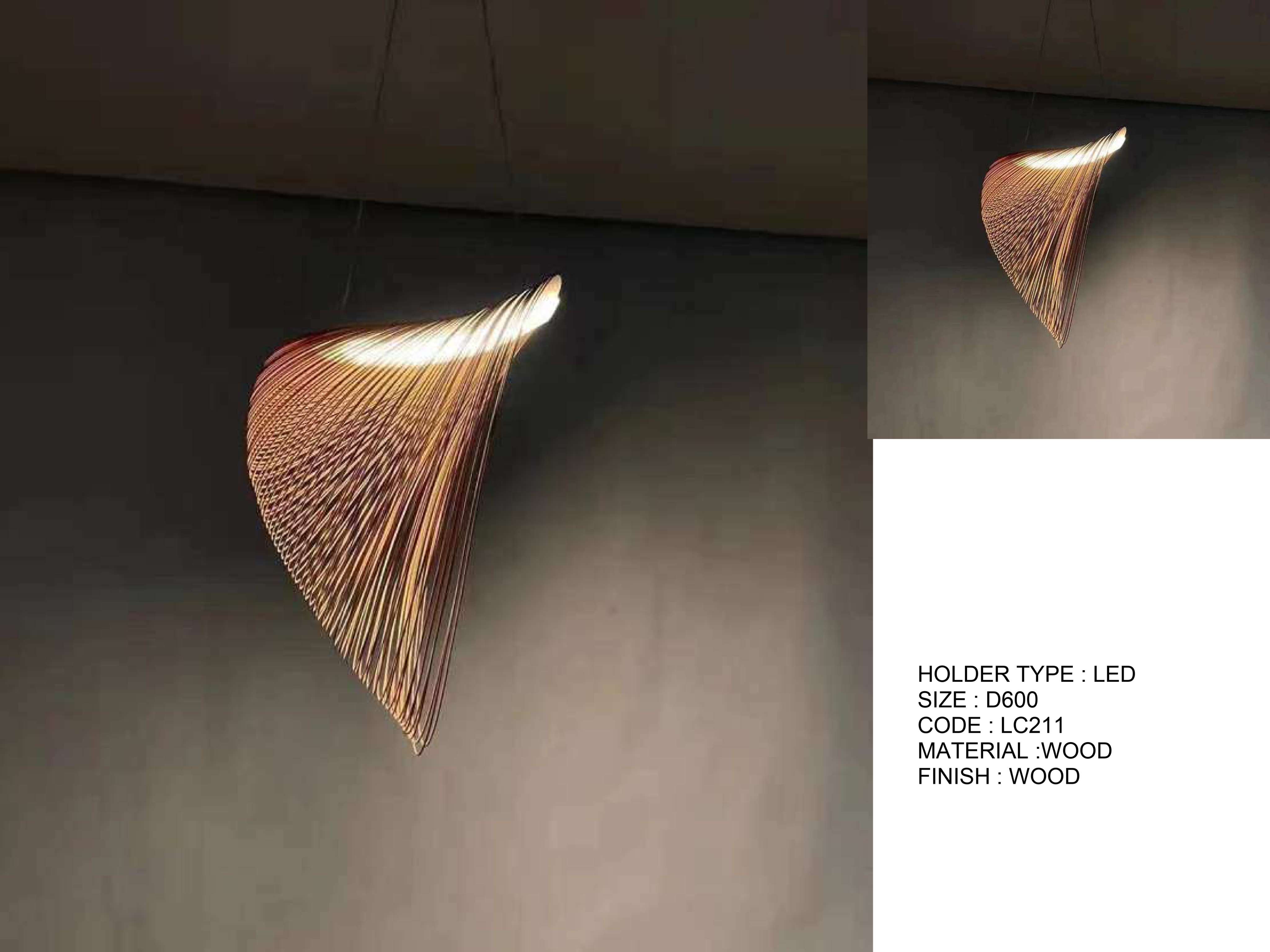 Beyond Lights - Wood LED Pendant- LCHL